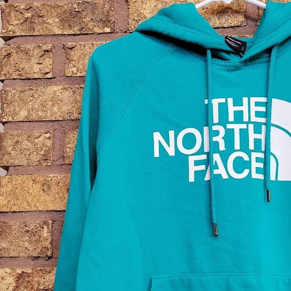 The North Face Women's Teal Hoodie Size Medium - Picture 6 of 10